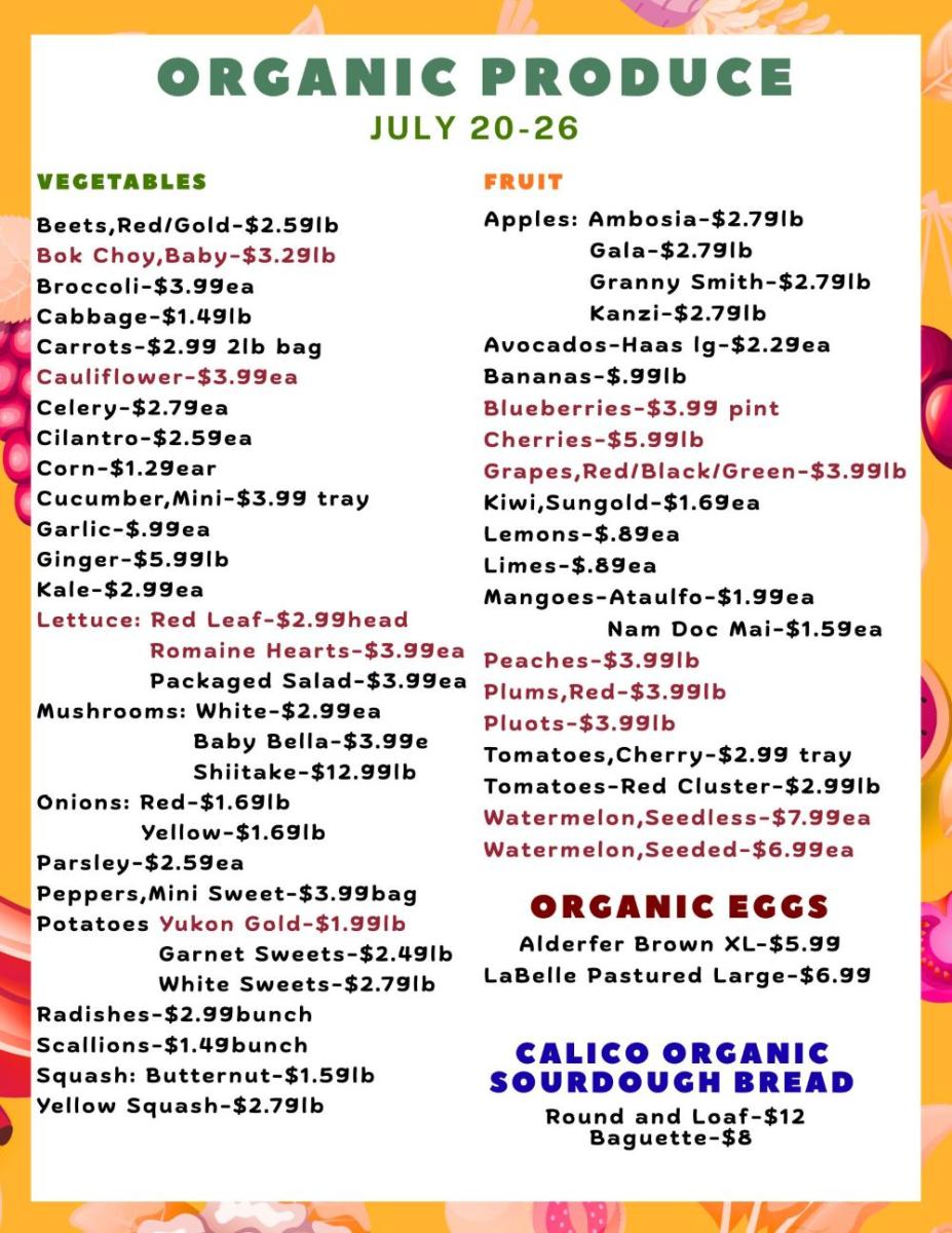 produce sale