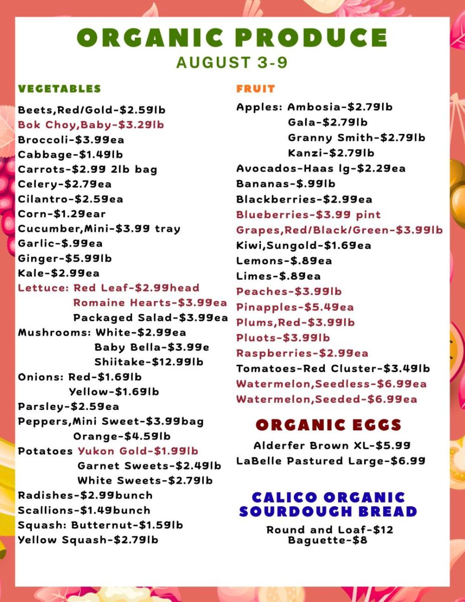 produce sale
