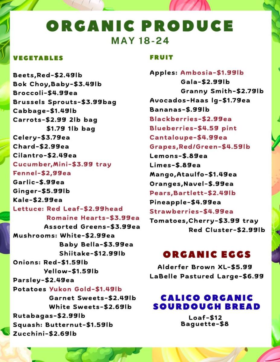produce sale