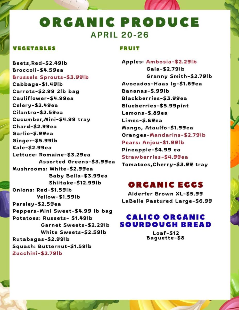 produce sale