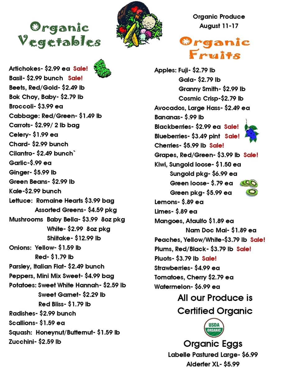 produce sale