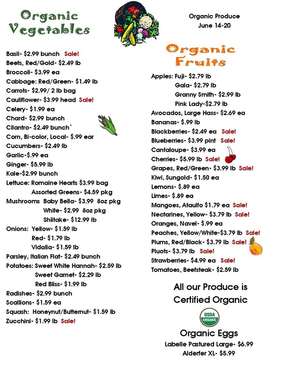 produce sale