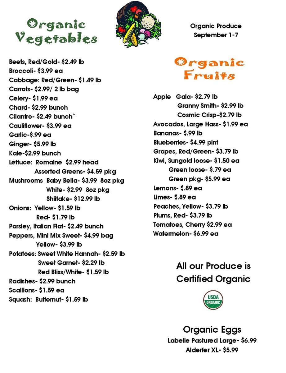 produce sale